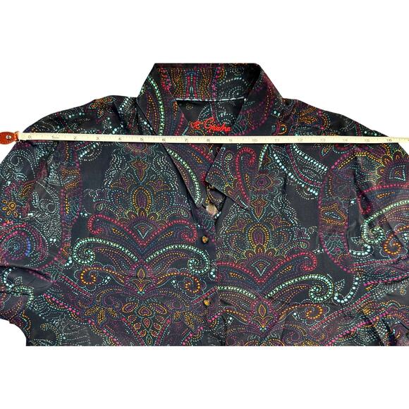 NWT Robert Graham Gabriela Silk-Blend Shirt Women’s Medium Multi WR22111 - Picture 12 of 15